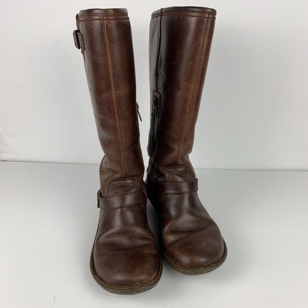 Ugg Brown Leather Knee-High Boots - Picture 5 of 16